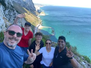 Hike up the Med Steps